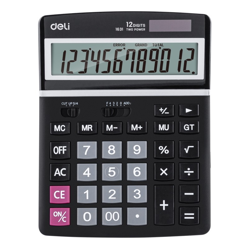 Calculatrice de bureau DELI E1631, conçue pour la précision et la durabilité, idéale pour un usage professionnel et éducatif.