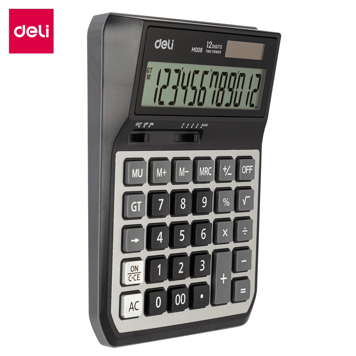 Calculatrice DELI-M008-20, disponible chez It Delta Com, offre précision et facilité d'utilisation dans un design compact et moderne.