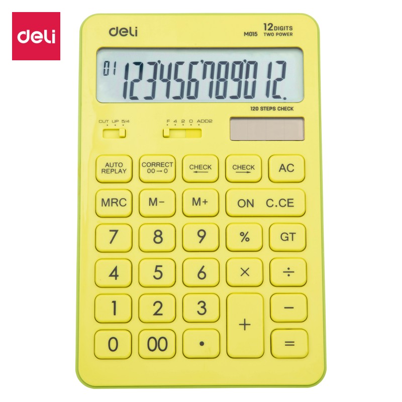 Calculatrice de bureau Deli EM01551, robuste et précise, disponible chez It Delta Com, idéale pour les exigences comptables et financières.