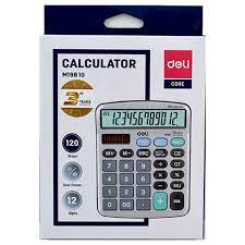 Calculatrice de bureau Deli EM19810, sophistiquée et précise, disponible chez It Delta Com, idéale pour un usage professionnel quotidien.