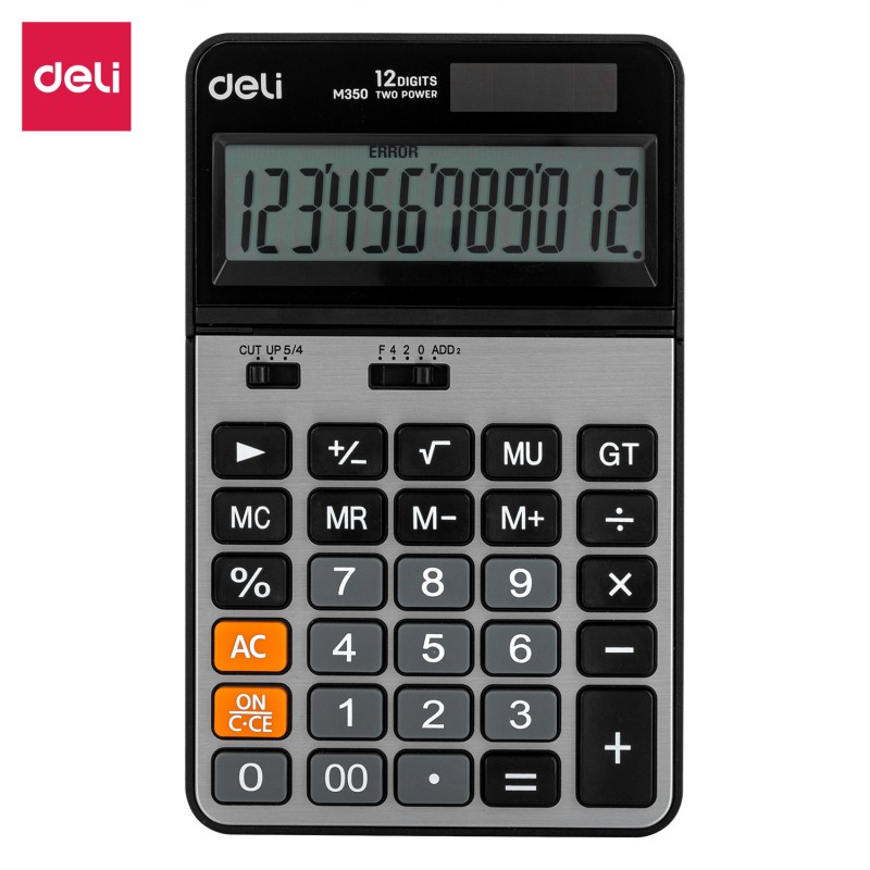 Calculatrice Deli EM350, robuste et multifonctionnelle, disponible chez It Delta Com, idéale pour les environnements professionnels et éducatifs.