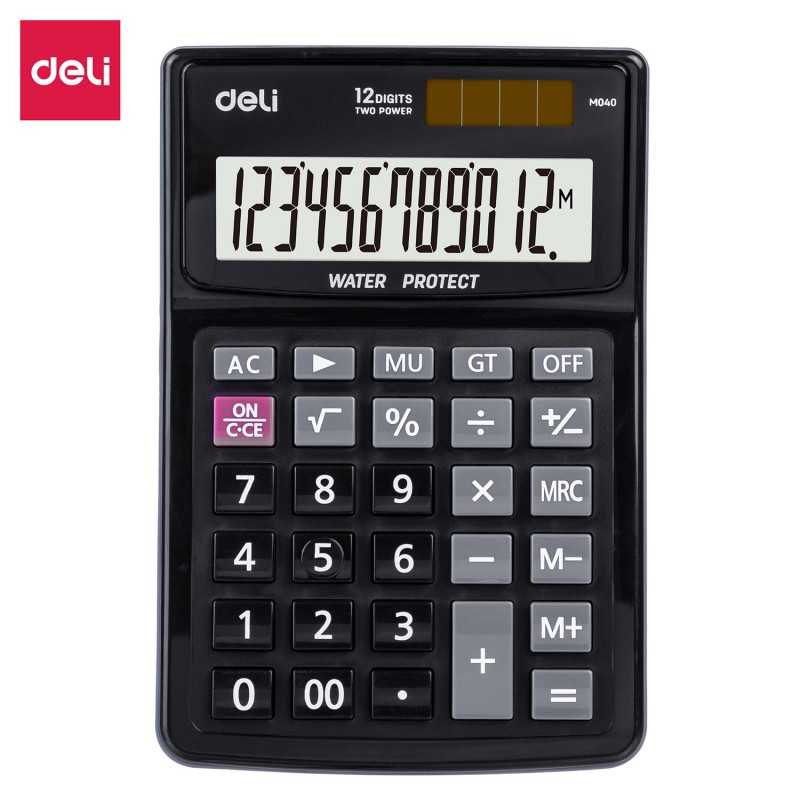 Calculatrice étanche Deli EM04031, robuste et fiable, disponible chez It Delta Com, idéale pour des environnements exigeants.