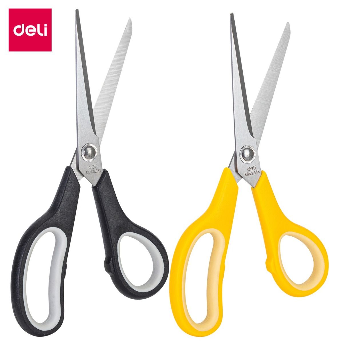 Ciseaux BUR Deli E6002, 19.5 cm, disponibles chez It Delta Com. Parfaits pour une découpe précise et confortable.