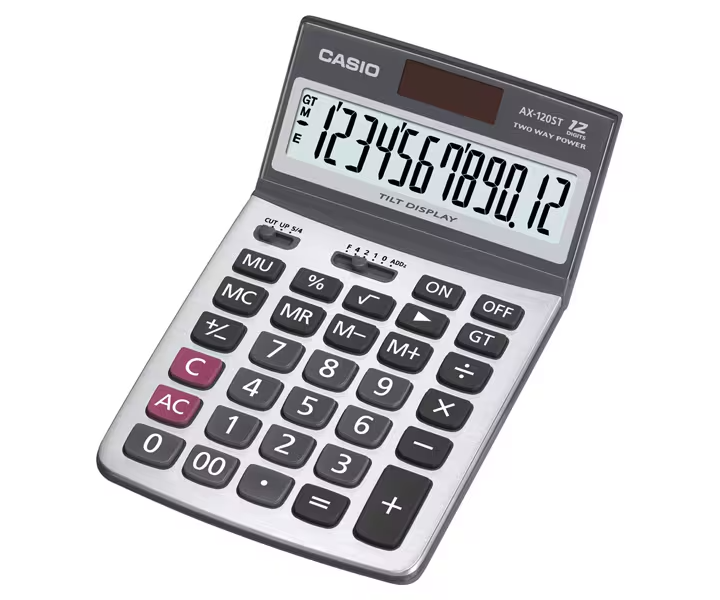 La calculatrice CASIO AX-120ST-W est une option fiable et compacte pour vos besoins de calcul. Disponible chez It Delta Com.