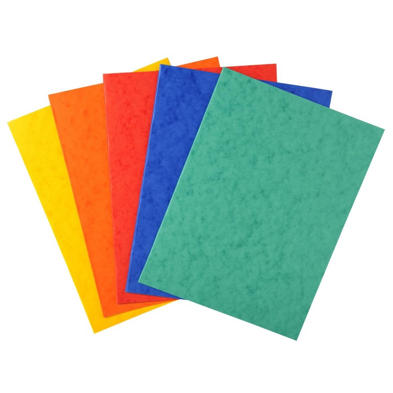 Lot de 25 chemises Lustro-Carte Exacompta en carte lustrée 225g/m², format 24 x 32 cm. Solution professionnelle en couleurs assorties pour un classement optimal.