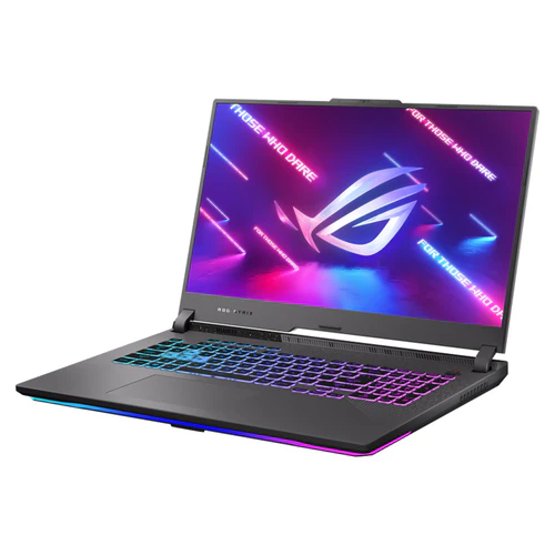 ASUS ROG STRIX G17 G713PV : AMD Ryzen 9-7845HX, 16Go RAM, SSD 512Go, RTX 4060 8Go, écran 17,3" FHD 144Hz. Puissance gaming et multitâche extrême.