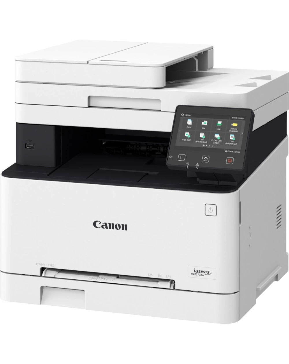 L'imprimante Canon i-SENSYS MF657Cdw multifonction laser couleur offre impression, numérisation, copie, connectivité sans fil et recto-verso automatique performant.