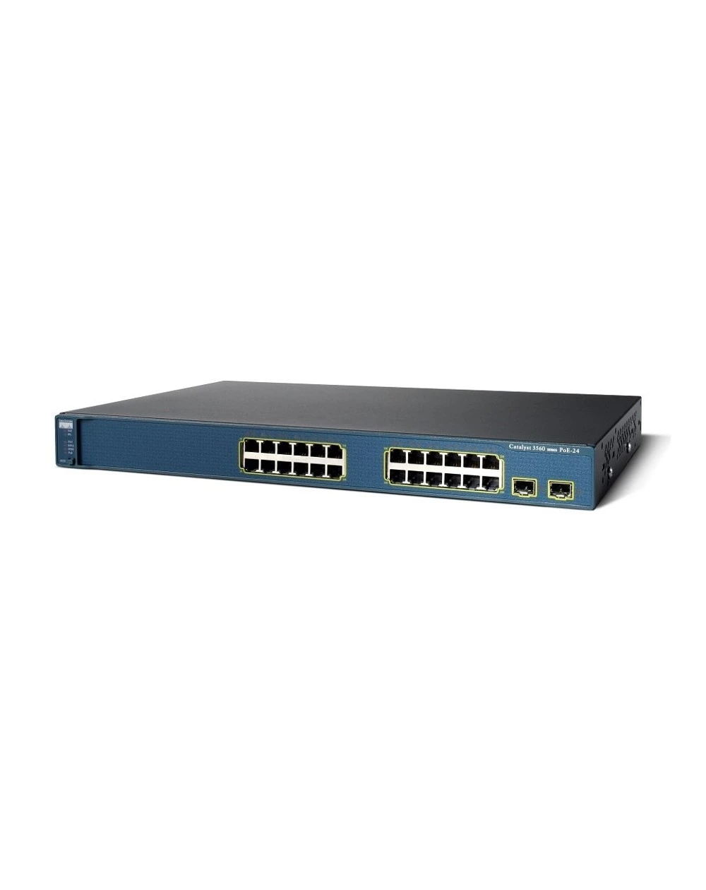 Le Switch Cisco Catalyst 3560 24 10/100 PoE+ 2 SFP + IPB Image (WS-C3560-24PS-S) est un commutateur administrable avec 24 ports PoE+ et 2 ports SFP pour une connectivité réseau haute performance. Idéal pour les environnements d'entreprise nécessitant des solutions réseau robustes, ce switch garantit des performances optimales et une gestion avancée du réseau.