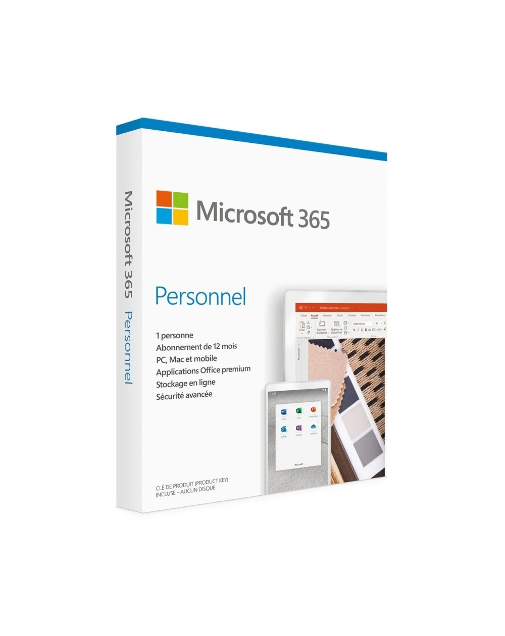 Microsoft 365 Personnel Français - 1 an / 1 PC (QQ2-01416) est un abonnement annuel conçu pour les utilisateurs individuels. Il offre un accès complet aux applications Office, du stockage en ligne sur OneDrive et aux fonctionnalités cloud pour une productivité optimale.