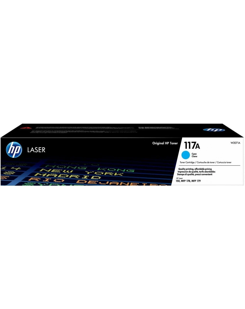 La cartouche de toner HP 117A Cyan (W1171A) est conçue pour offrir des impressions professionnelles de haute qualité avec des couleurs vives et nettes. Avec un rendement de 1 000 pages, elle est idéale pour les bureaux ayant des besoins d'impression en couleur réguliers et garantissant une performance fiable à chaque utilisation.