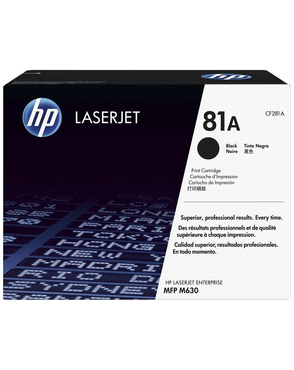 Le toner noir HP 81A LaserJet authentique offre des impressions nettes, précises et professionnelles. Conçu pour les imprimantes HP LaserJet compatibles, il garantit un rendement élevé et une qualité d'impression constante, idéal pour des documents d'affaires.