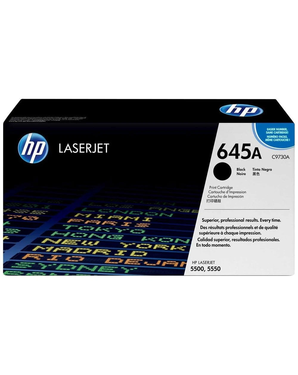 Le toner noir HP 645A LaserJet authentique offre une qualité d'impression exceptionnelle avec des textes nets et clairs. Il est conçu pour les imprimantes HP LaserJet et garantit un rendement élevé et une fiabilité à long terme, idéal pour des impressions professionnelles.