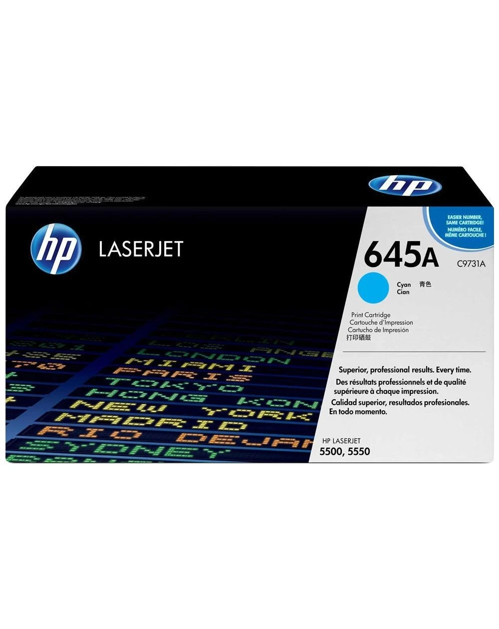 Le toner cyan HP 645A LaserJet authentique garantit des impressions de haute qualité avec des couleurs vives et précises. Conçu pour les imprimantes HP LaserJet Enterprise, il offre un rendement élevé et une performance fiable, idéal pour des impressions professionnelles et de grande qualité.