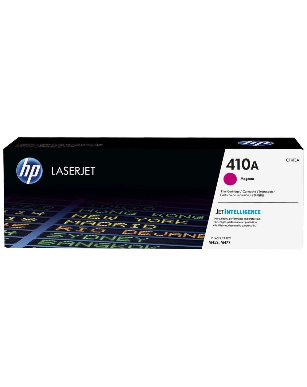 Le toner magenta HP 410A LaserJet authentique offre des impressions couleur éclatantes avec des détails fins. Idéal pour des environnements de bureau à volume moyen, il garantit une performance fiable et une qualité constante.