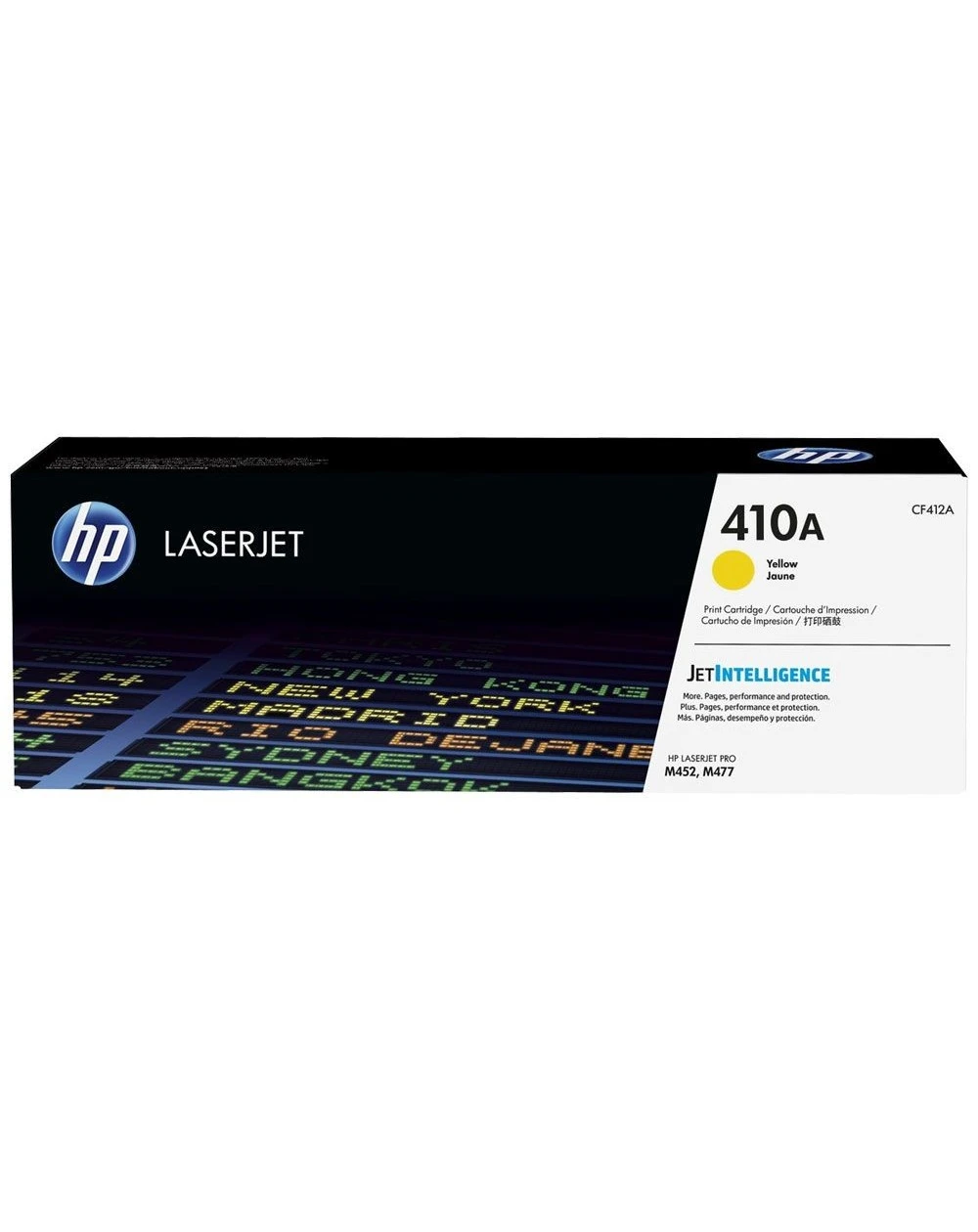 Le toner jaune HP 410A LaserJet authentique fournit des impressions couleur de qualité supérieure avec des teintes jaunes éclatantes. Idéal pour les environnements de bureau à volume moyen, il garantit une performance fiable et un rendement élevé.