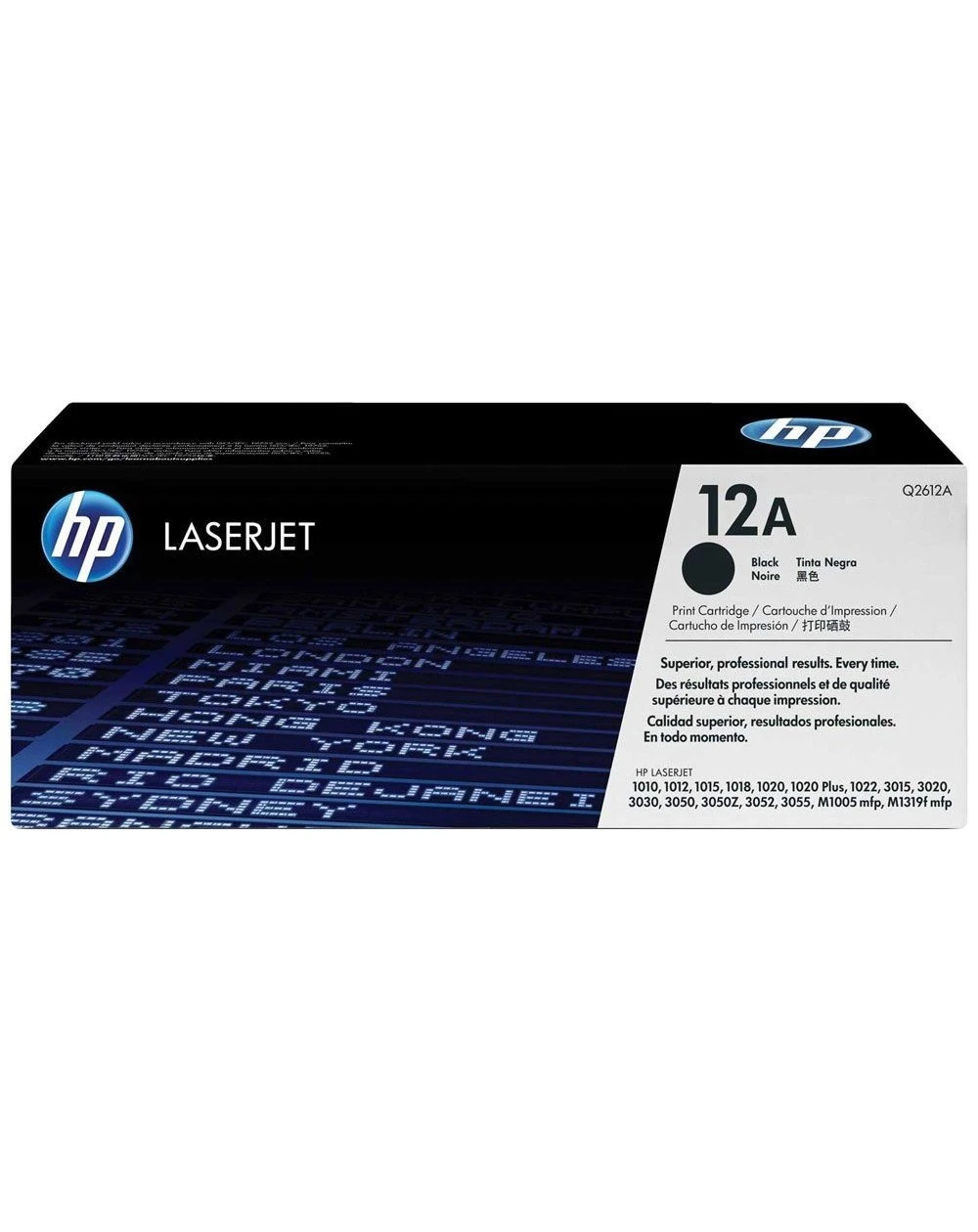 Le toner noir HP 12A LaserJet authentique offre des impressions nettes et de haute qualité. Parfait pour les bureaux à faible volume d'impression, il garantit une performance fiable et un rendement efficace.