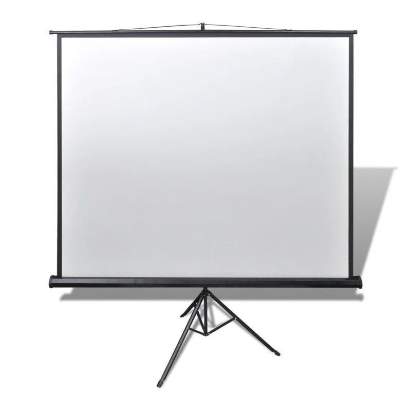 Écran de projection sur trépied EyePlay 180x180 cm – Portable, léger et facile à installer. Idéal pour présentations professionnelles, événements et home cinéma. Surface mate pour une image haute qualité