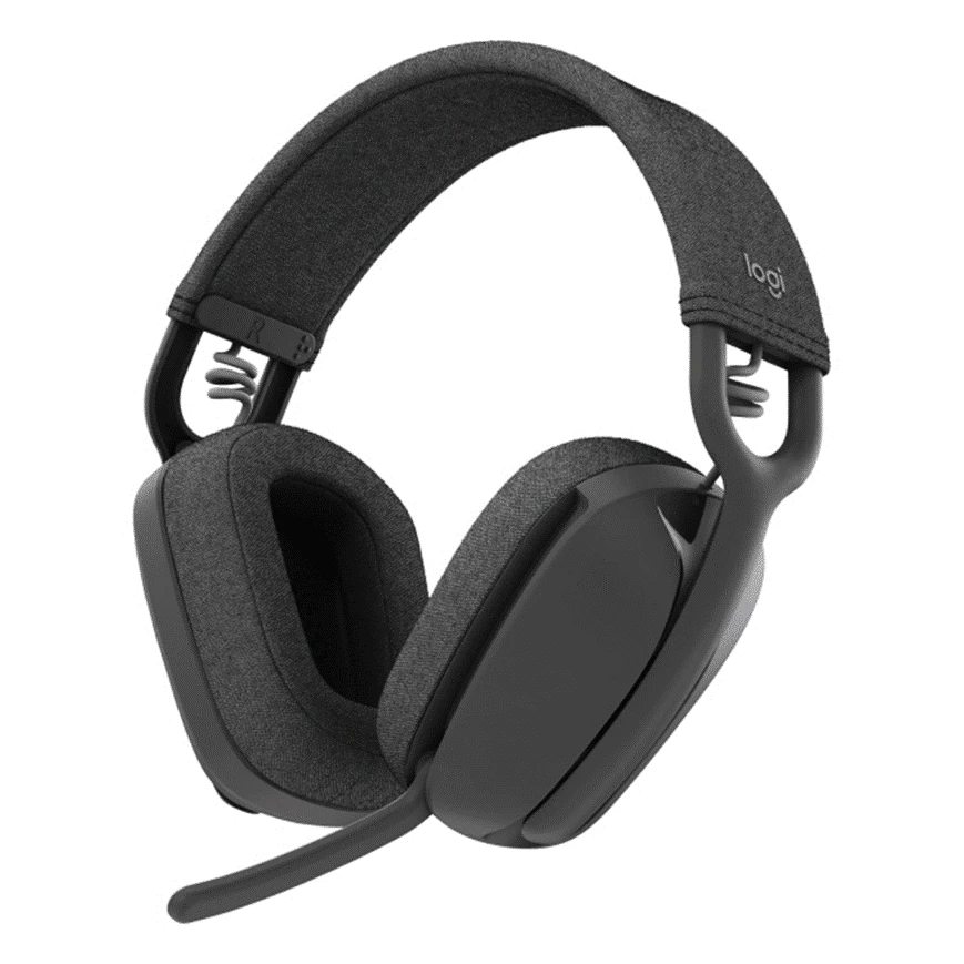 Le Logitech Zone Vibe 100 est un casque sans fil Bluetooth 5.2 conçu pour les espaces de travail ouverts, avec transducteurs de 40 mm, double micro anti-parasite, oreillettes à mémoire de forme et certification Microsoft Teams.