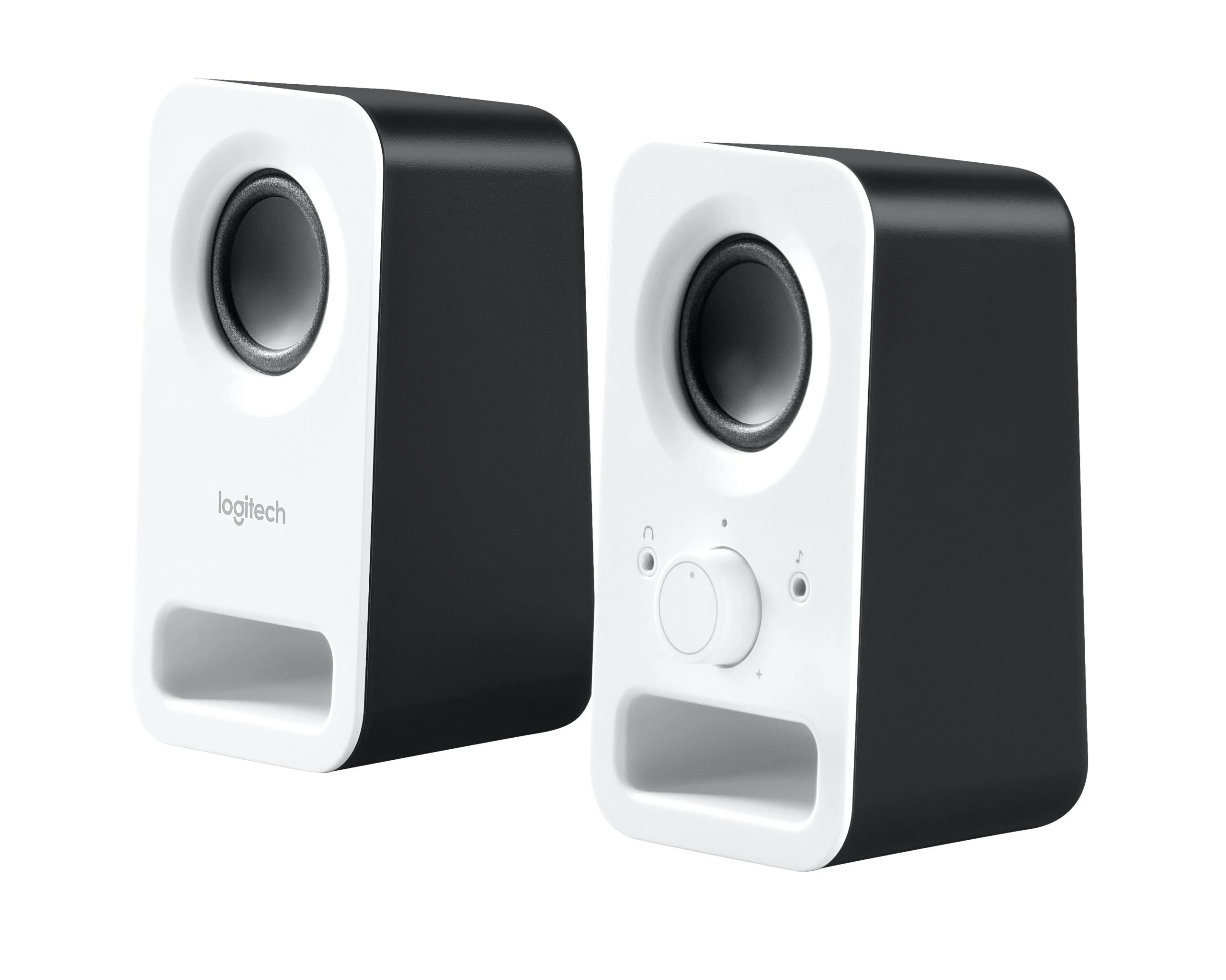 Les Logitech Z150 – Blanc sont des haut-parleurs multimédias 2.0 compacts avec 3 W RMS, entrées 3,5 mm, prise casque et commandes de volume et marche/arrêt intégrées pour une utilisation facile sur PC et appareils multimédias.