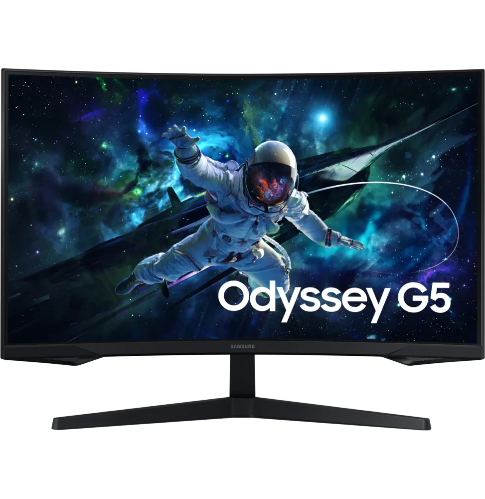 Écran gaming Samsung Odyssey G5 G55C – Moniteur incurvé 32″ WQHD, 165 Hz, 1 ms, pour une immersion totale.