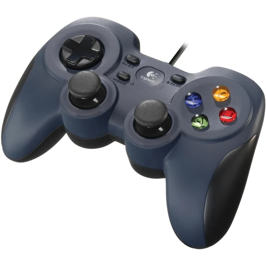 Logitech F310 – Manette filaire PC avec design classique, prise en main confortable et compatibilité étendue avec la plupart des jeux.
