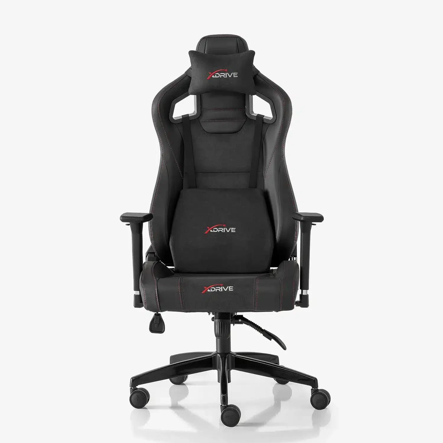 Chaise gamer XDRIVE AKDENIZ en simili-cuir – confort ergonomique, dossier inclinable 160°, accoudoirs 3D et design élégant noir/gris.
