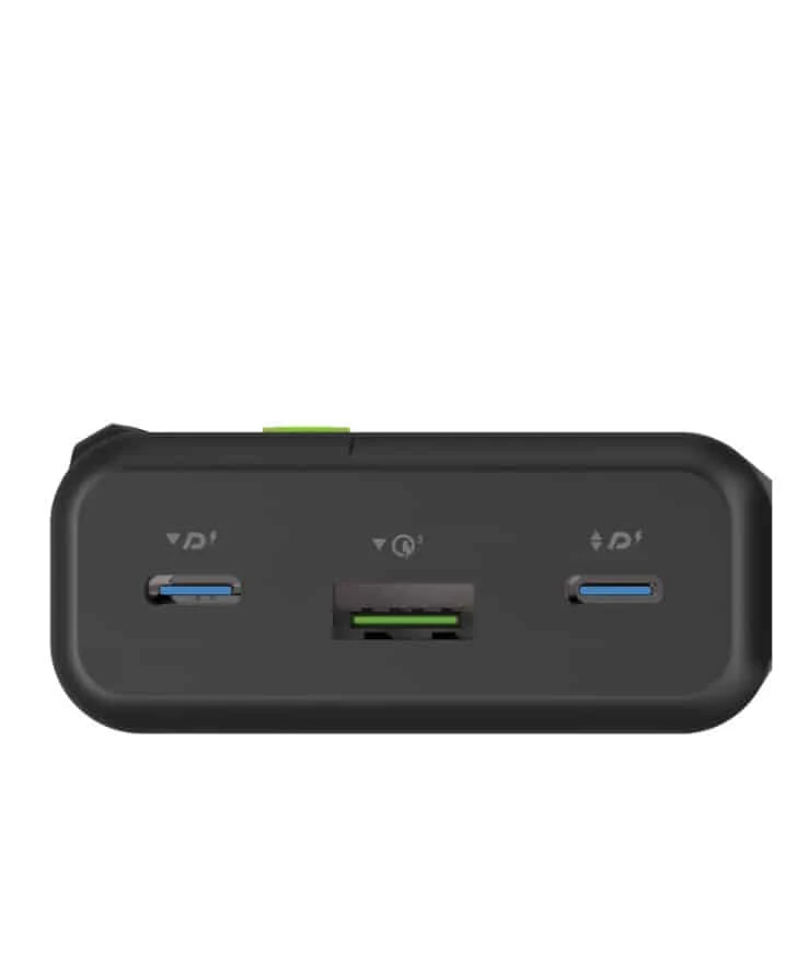 La batterie externe GOUI SIGO PLUS – 10 000 mAh délivre une charge rapide de 20W via ses ports USB-C (PD) et USB-A, idéale pour smartphones, tablettes et accessoires, avec sécurité renforcée et design compact.