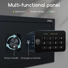 Le coffre-fort digital Deli ET530, disponible chez It Delta Com, offre une sécurité fiable pour vos objets précieux.