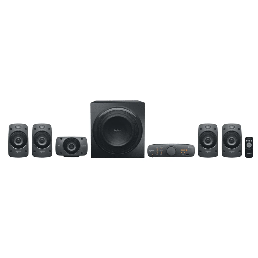 Le Logitech Z906 est un système de haut-parleurs 5.1 THX certifié avec 500 W de puissance, décodeur numérique, entrées numériques et analogiques, et pupitre de commande facile à utiliser pour une expérience audio immersive.