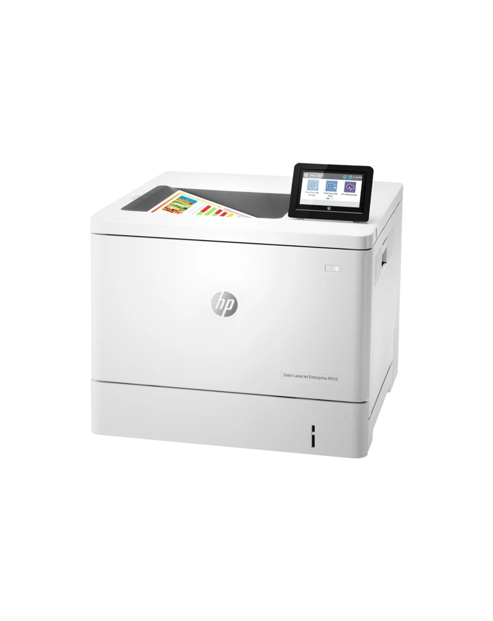 L’imprimante HP LaserJet Pro M555dn (7ZU78A) est une imprimante laser couleur performante, idéale pour les entreprises de taille moyenne. Elle offre une vitesse d'impression de 40 pages par minute, un duplex automatique et une connectivité réseau pour des impressions rapides et de qualité.