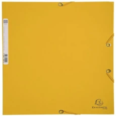 Chemise cartonnée violette format A4 avec 3 rabats et élastiques pour un maintien optimal de vos documents. En carte lustrée 400g/m², elle allie robustesse et élégance.