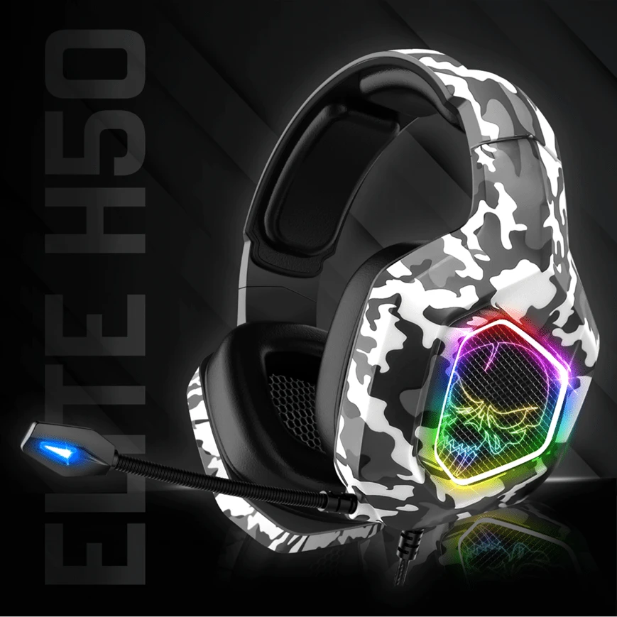 Le Spirit of Gamer Elite-H50 – Arctic Edition est un casque filaire RGB avec écouteurs 50 mm, isolation phonique, micro omnidirectionnel flexible, arceau réglable, télécommande filaire et compatibilité PC, PS4, Xbox One et Nintendo Switch.