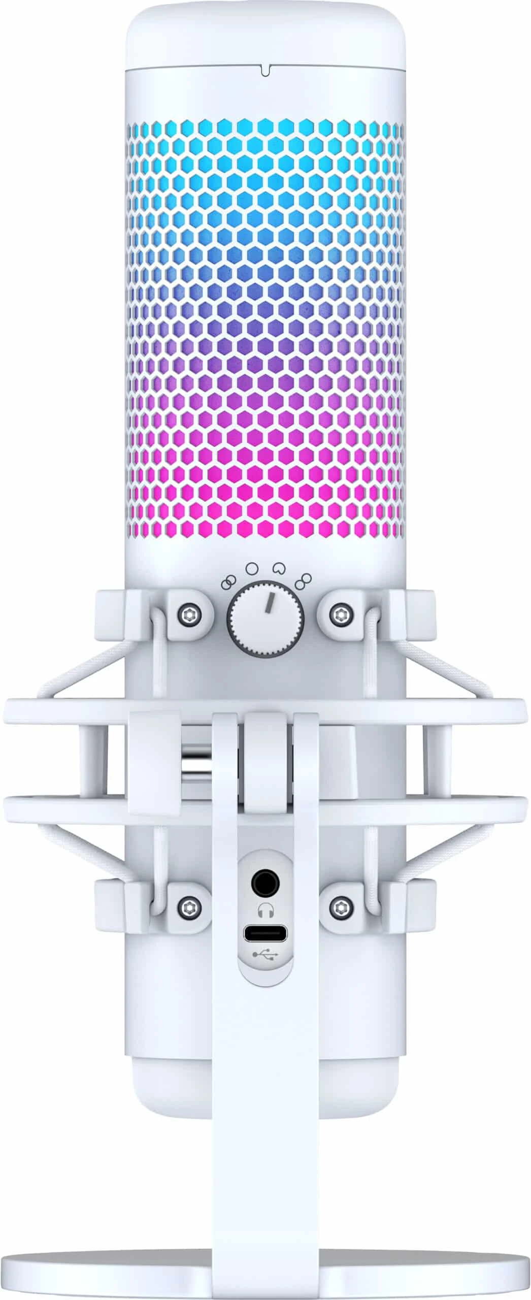 Le HyperX QuadCast S (519P0AA) est un microphone USB haut de gamme avec éclairage RVB personnalisable. Offrant quatre modes de directivité (stéréo, omnidirectionnel, cardioïde, bidirectionnel), il est parfait pour le streaming, le gaming, les podcasts et les visioconférences.