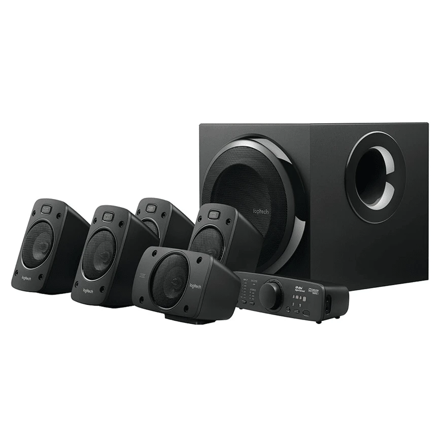 Le Logitech Z906 est un système de haut-parleurs 5.1 THX certifié avec 500 W de puissance, décodeur numérique, entrées numériques et analogiques, et pupitre de commande facile à utiliser pour une expérience audio immersive.