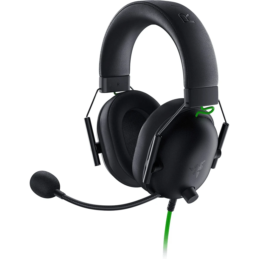 Le Razer BlackShark V2 X – Noir est un casque filaire gamer avec son surround 7.1, oreillettes TriForce Titanium 50 mm, microphone cardioïde flexible, suppression passive du bruit et confort prolongé, compatible PC et consoles.