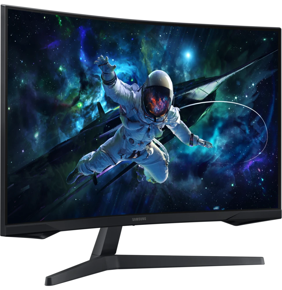 Écran gaming Samsung Odyssey G5 G55C – Moniteur incurvé 32″ WQHD, 165 Hz, 1 ms, pour une immersion totale.