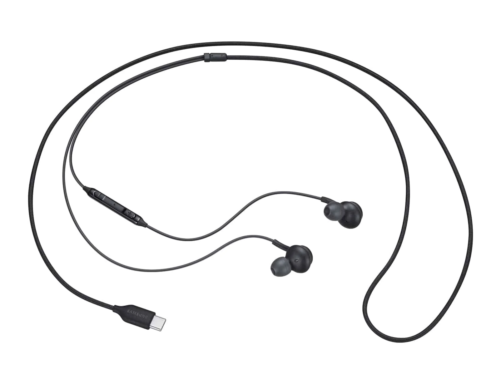 Les écouteurs Samsung AKG EO-IC100BBEGWW USB Type-C offrent un son équilibré et immersif grâce aux haut-parleurs bidirectionnels AKG, un design confortable et léger, et un câble tissé anti-nœuds, parfait pour les appareils sans prise jack 3,5 mm.