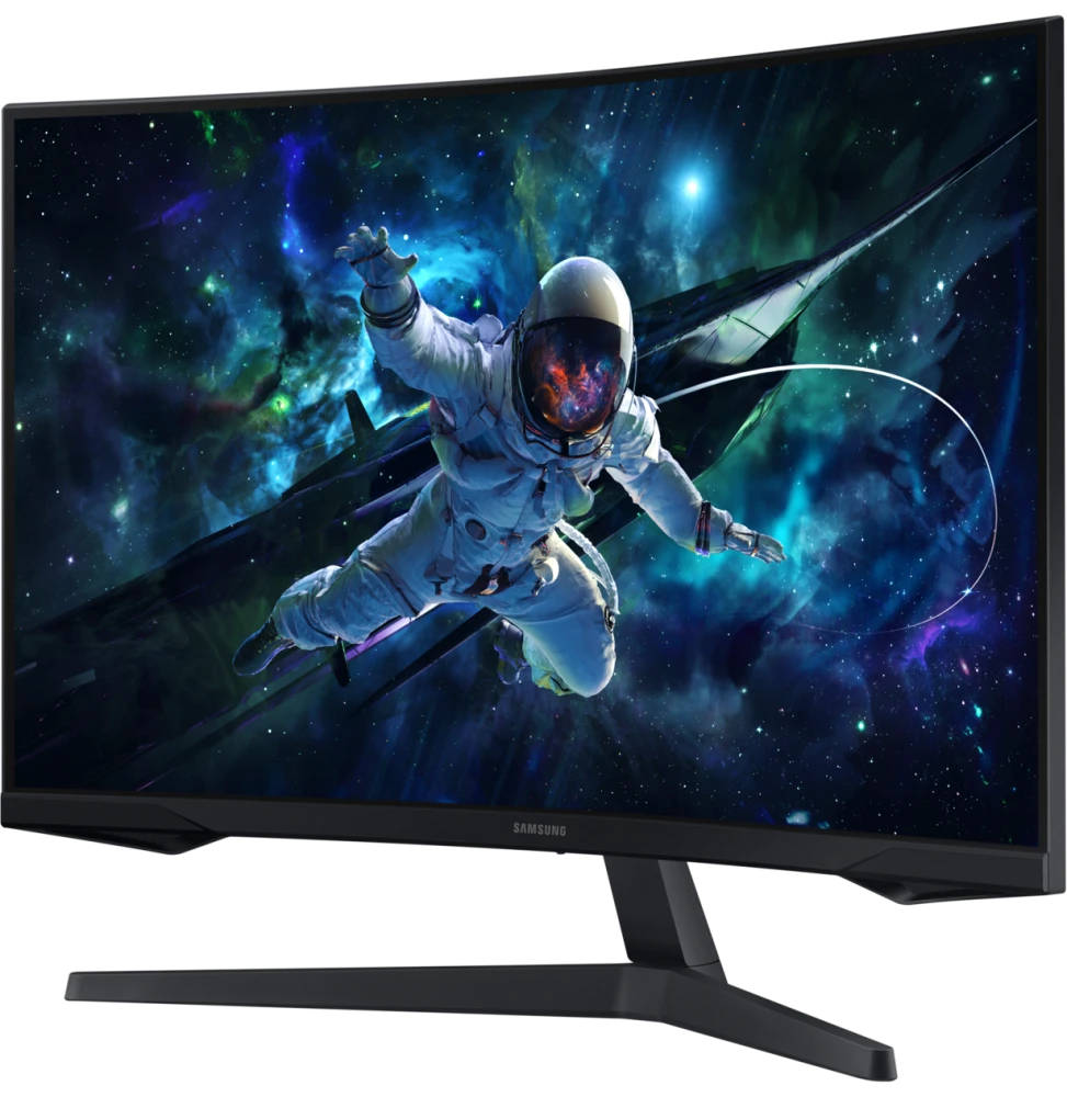 Écran gaming Samsung Odyssey G5 G55C – Moniteur incurvé 32″ WQHD, 165 Hz, 1 ms, pour une immersion totale.