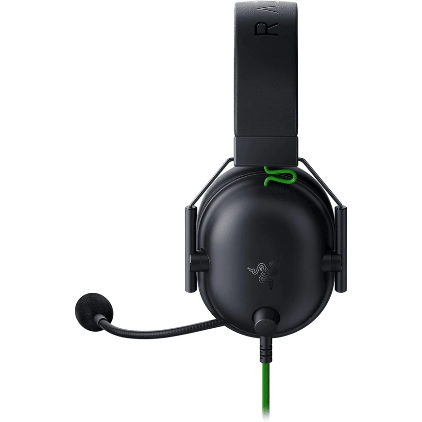 Le Razer BlackShark V2 X – Noir est un casque filaire gamer avec son surround 7.1, oreillettes TriForce Titanium 50 mm, microphone cardioïde flexible, suppression passive du bruit et confort prolongé, compatible PC et consoles.