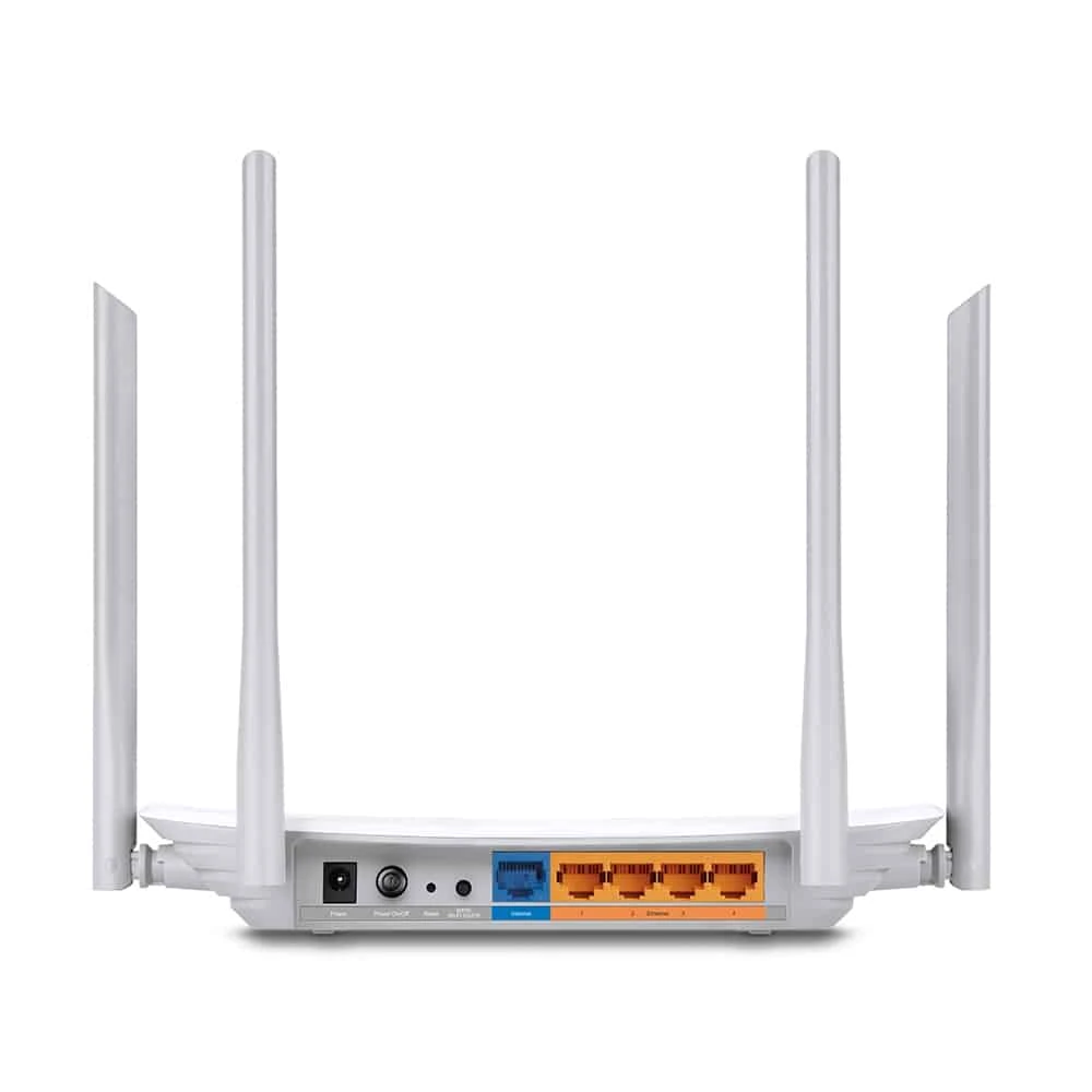 Le TP-Link AC1200 est un routeur/point d’accès sans fil bi-bande offrant des vitesses combinées jusqu’à 1200 Mbps. Avec ses 4 ports LAN et 1 port WAN, il garantit une connectivité rapide et fiable pour la maison ou le bureau.