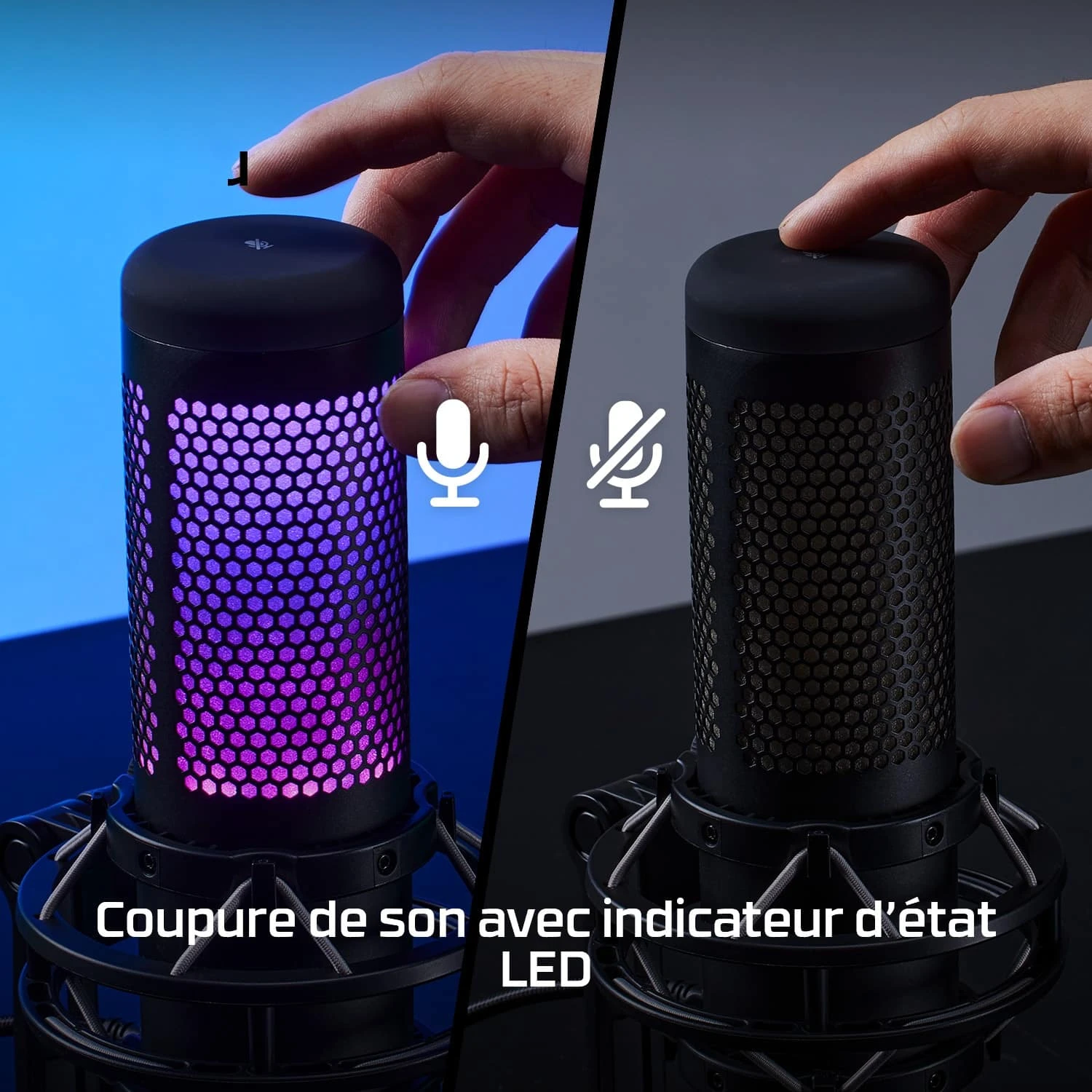Le HyperX QuadCast S (519P0AA) est un microphone USB haut de gamme avec éclairage RVB personnalisable. Offrant quatre modes de directivité (stéréo, omnidirectionnel, cardioïde, bidirectionnel), il est parfait pour le streaming, le gaming, les podcasts et les visioconférences.