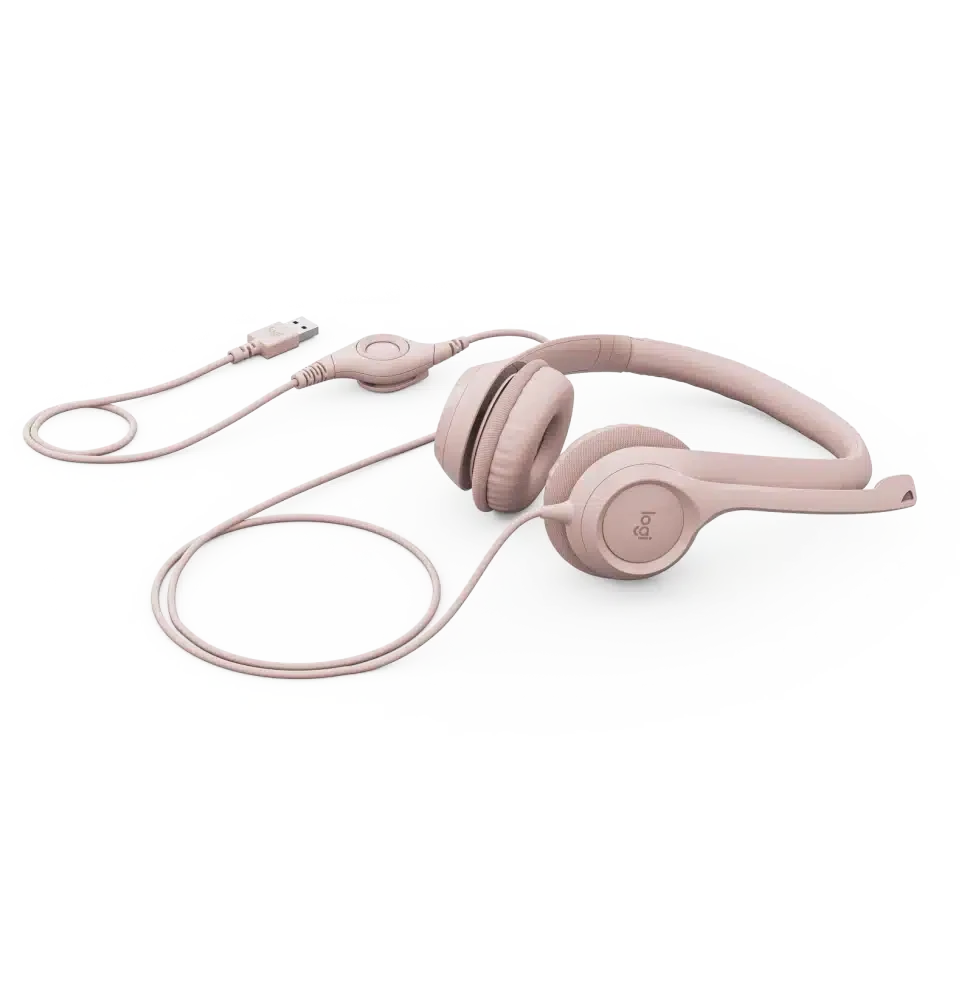 Le Logitech H390 USB – Rose est un casque stéréo filaire offrant un son numérique clair et un micro anti-parasite pivotant. Conçu pour le confort, il dispose d’oreillettes rembourrées et de commandes intégrées sur le fil, idéal pour les appels, visioconférences et le télétravail.