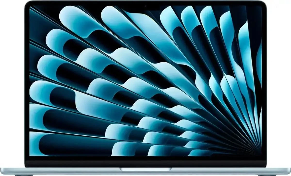 Le MacBook Air 15″ Sky Blue combine élégance et puissance avec la puce Apple M4, un écran Liquid Retina 15,3″, 24 Go de RAM, 512 Go SSD, 6 haut-parleurs, et jusqu’à 18 h d’autonomie. Léger (1,51 kg), ultra-fin, connecté en Wi‑Fi 6E et Thunderbolt 4, il tourne sous macOS Sequoia.