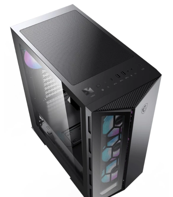 Le MSI MPG GUNGNIR 110R est un boîtier gaming conçu pour les joueurs et créateurs au Maroc, compatible ATX, M-ATX et Mini ITX, avec support pour radiateurs jusqu’à 360 mm et ventilateurs ARGB inclus pour un refroidissement optimal et un look premium.