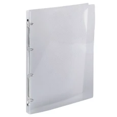 Classeur souple Crystal Exacompta à 4 anneaux de 15 mm, en polypropylène transparent cristal. Solution élégante et pratique alliant transparence totale et légèreté pour un classement optimal.