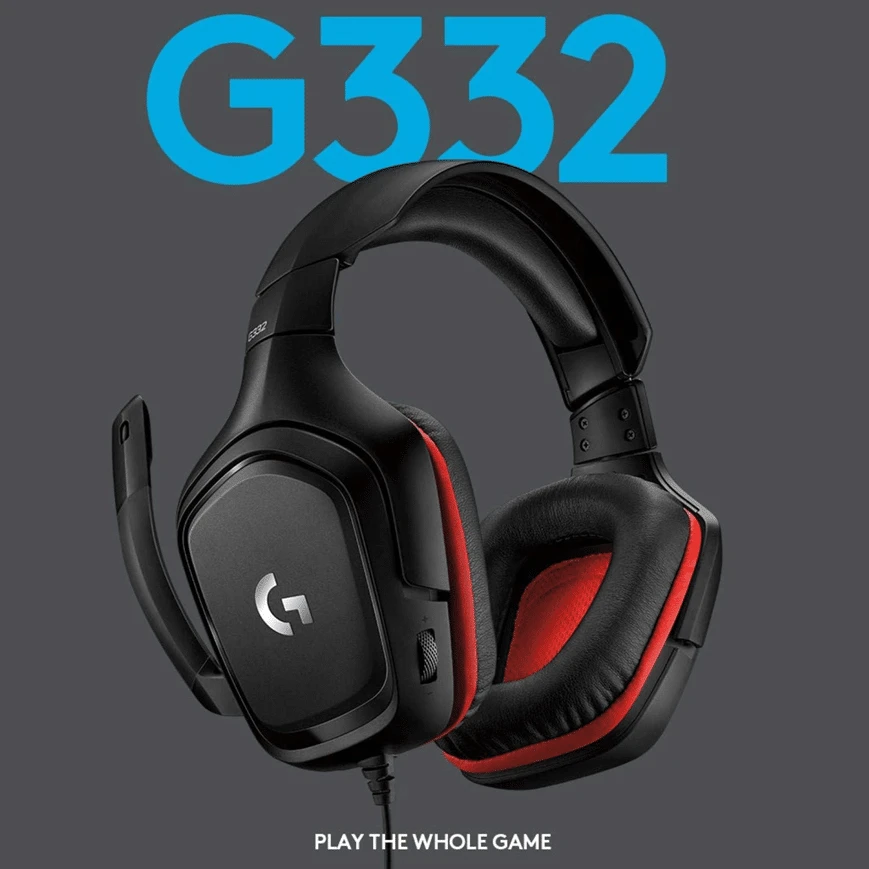 Le Logitech G332 est un casque gamer filaire offrant un son immersif grâce aux transducteurs 50 mm, un confort longue durée et un microphone avec fonction sourdine intégrée, compatible PC, consoles et mobiles.